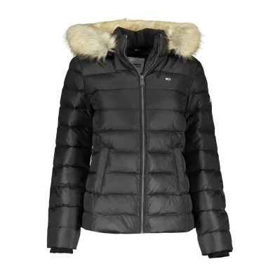 Black Polyester Women Jacket