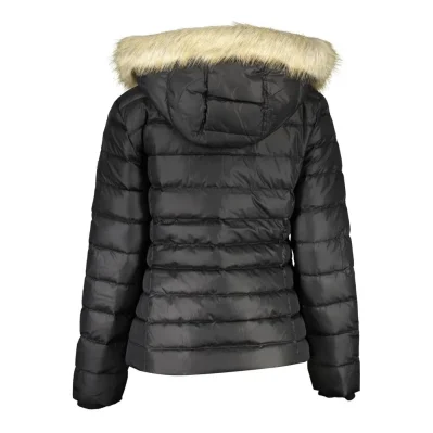 Black Polyester Women Jacket