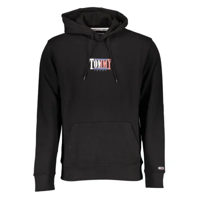 Black Cotton Men Sweater