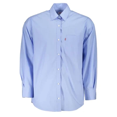 Light Blue Cotton Men Shirt