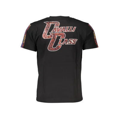 Black Cotton Men T-Shirt