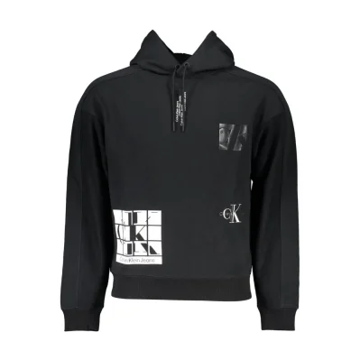 Black Cotton Men Sweater