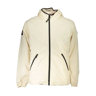 White Polyamide Men Jacket