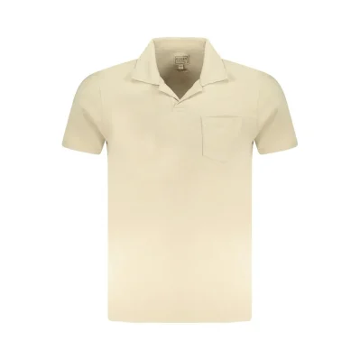 Beige Cotton Men T-Shirt