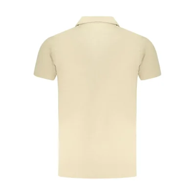 Beige Cotton Men T-Shirt