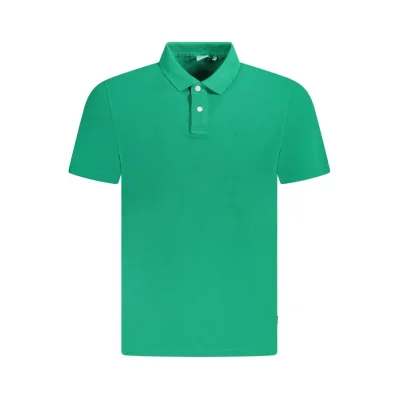 Green Cotton Polo Shirt