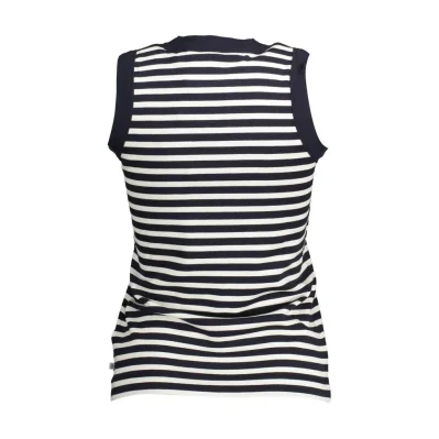 Blue Cotton Women Top