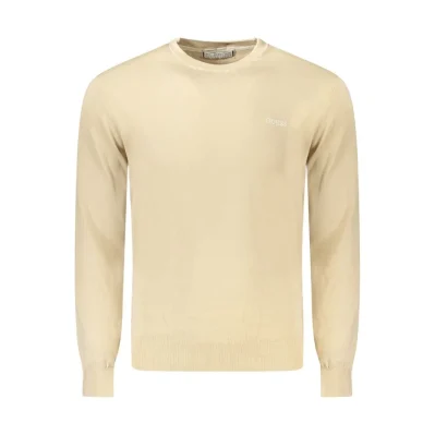 Beige Cotton Men Sweater