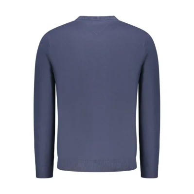 Blue Polyester Men Sweater