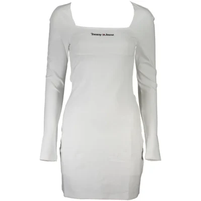 White Elastane Dress