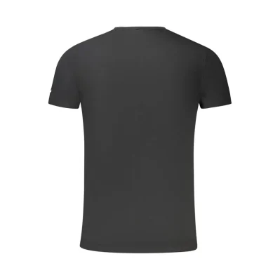 Black Cotton Men T-Shirt