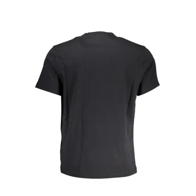Black Cotton Men T-Shirt