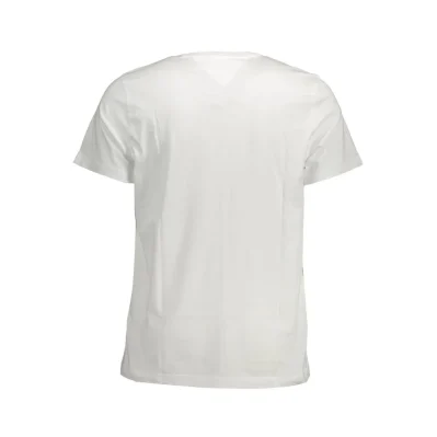 White Cotton Men T-Shirt