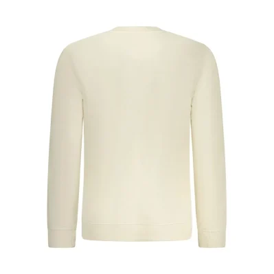 Beige Cotton Men Sweater