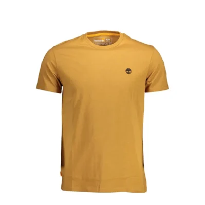 Brown Cotton Men T-Shirt