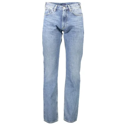 Light Blue Cotton Men Jeans