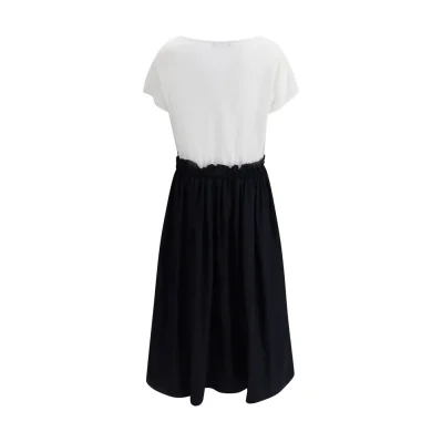 Long Dress with appliqué skirt