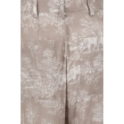 Toile de Jouy pattern Pants