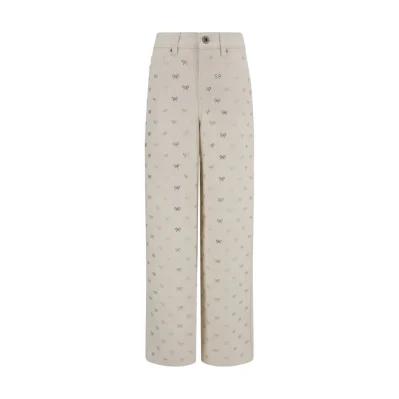 Diamante Bow Jeans