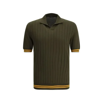 Ribbed Polo Shirt