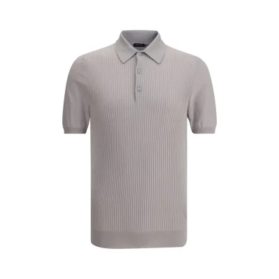 Ribbed Polo Shirt