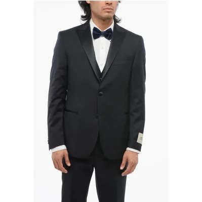 Blue Wool Suits &Amp; Blazer