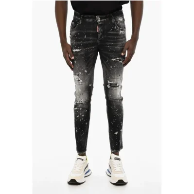 Gray Cotton Jeans Denim