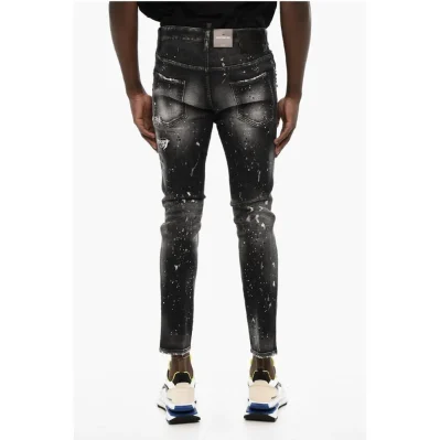 Gray Cotton Jeans Denim