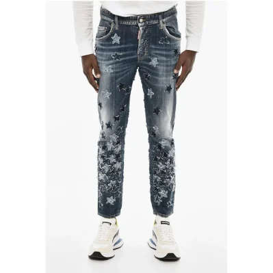 Blue Cotton Jeans Denim