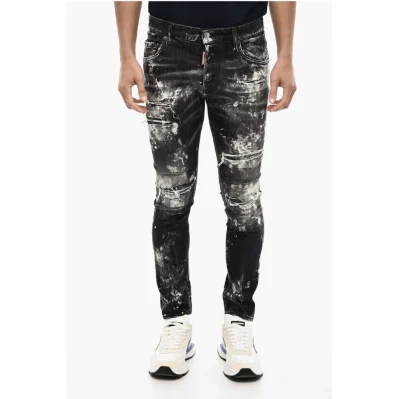 Gray Cotton Jeans Denim