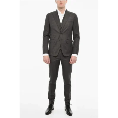 Gray Wool Suits &Amp; Blazer