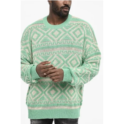 Bicolor Cotton Sweater