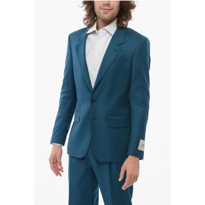 Green Wool Suits &Amp; Blazer
