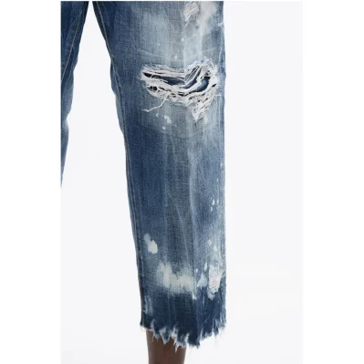 Blue Cotton Jeans Denim