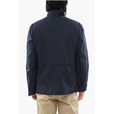 Blue Polyamide Jackets &Amp; Coat