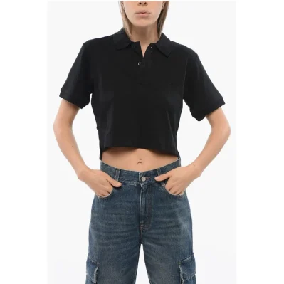 Black Cotton Polo Shirt