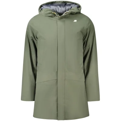 Green Polyester Men Jacket