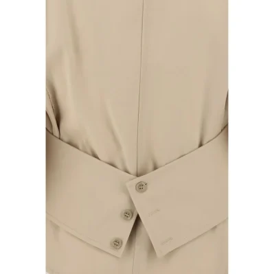Belted habotai Shirt