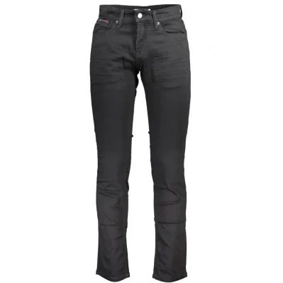 Black Cotton Jeans & Pant