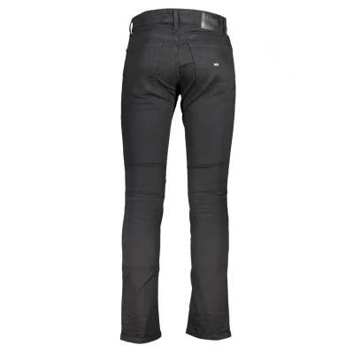 Black Cotton Jeans & Pant