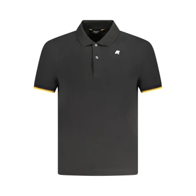 Black Cotton Polo Shirt