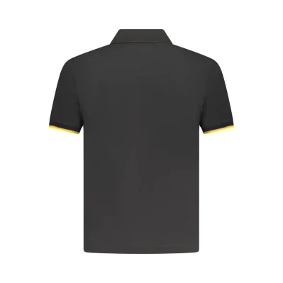 Black Cotton Polo Shirt
