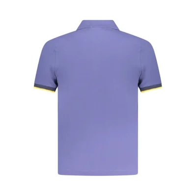 Blue Cotton Polo Shirt