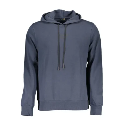 Blue Cotton Men Sweater