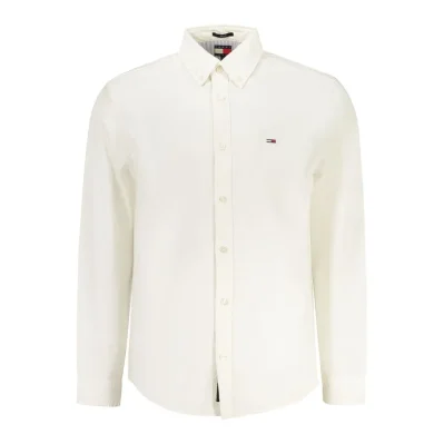 White Cotton Men Shirt