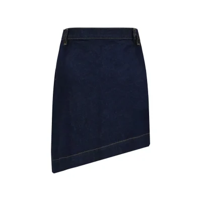 Asymmetric denim Miniskirt