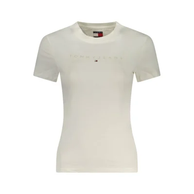 White Cotton Women T-Shirt