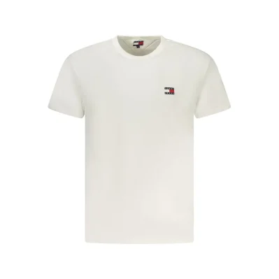 White Cotton Men T-Shirt