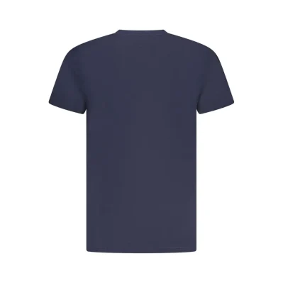 Blue Cotton Men T-Shirt