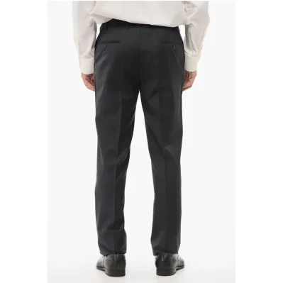 Virgin Wool MANTUA Pants with Concealed Closure